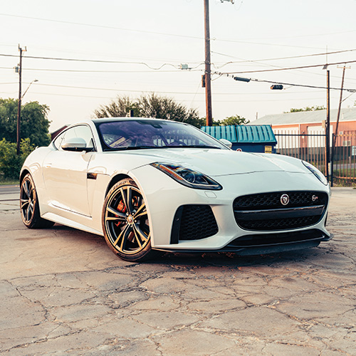 San Antonio Auto Wrap - Front/Side view of freshly wrapped F-Type 2